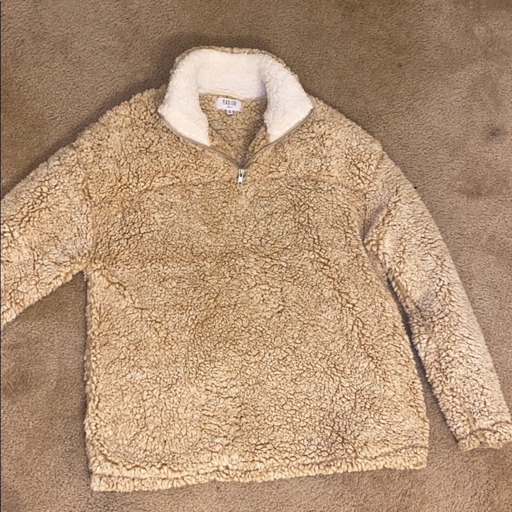 Peach Love Fluffy Jacket